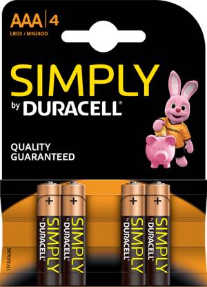 Duracell Simply Batterie MiniStilo Alcaline AAA 4pz
