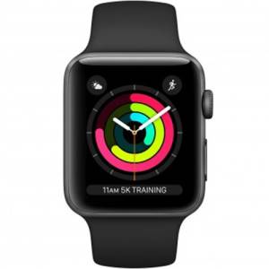 Apple Watch Series3 GPS 38mm S. Grey Alum./Black Sport Band EU