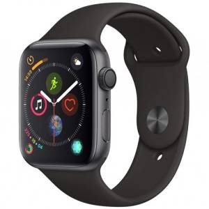 Apple Watch Series 5 GPS, 40mm Space Grey Aluminium Case with Black Sport Band UE