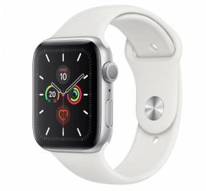 Apple Watch Nike Serie5 GPS44mm Silver Alluminio with White Sport Band S/M & M/L
