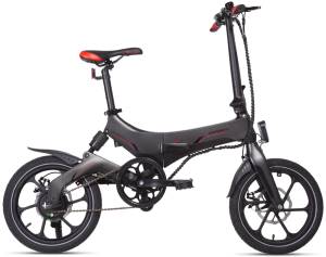 Macrom Bici Elettrica Pieghevole Portofino 250W Telaio in Magnesio Grigio Antracite.