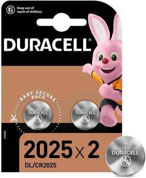 Duracell Batterie Lithium Long Lasting Power CR2025 2pz