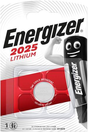 Energizer Batteria a Bottone CR2025/3V Lithium 0073