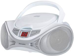 Majestic Stereo Lettore CD Portatile AH-1262 CD White/Silver