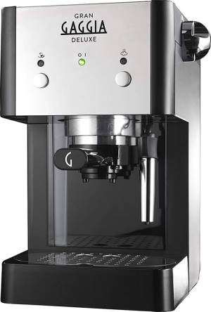 Gaggia Grangaggia Deluxe RI8425/11 Macchina da Caff?Cialde 44mm/Macinato Inox/Black