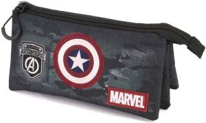 Karactermania Astuccio Triplo HS Capitan America Army 23.5cm