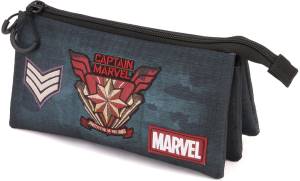 Karactermania Astuccio Triplo HS Captain Marvel Force 23.5cm