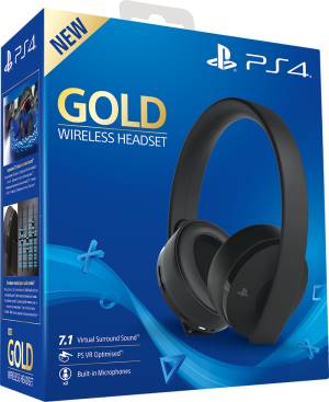 PS4 Gold Wireless Headset