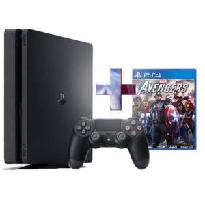 PS4 Console 500GB F ChassisSlim Black + PS4 Marvel's Avengers