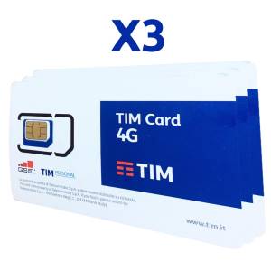Sim Card TIM Pack 3 pz